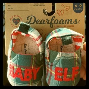Dearfoams "BABY ELFS" soft & cozy baby slippers